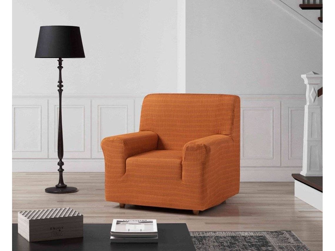Funda Sofa ESTORALIS Vega Naranja (1 Plaza - Poliester y Algodón - 80-110 x 80-110 cm)