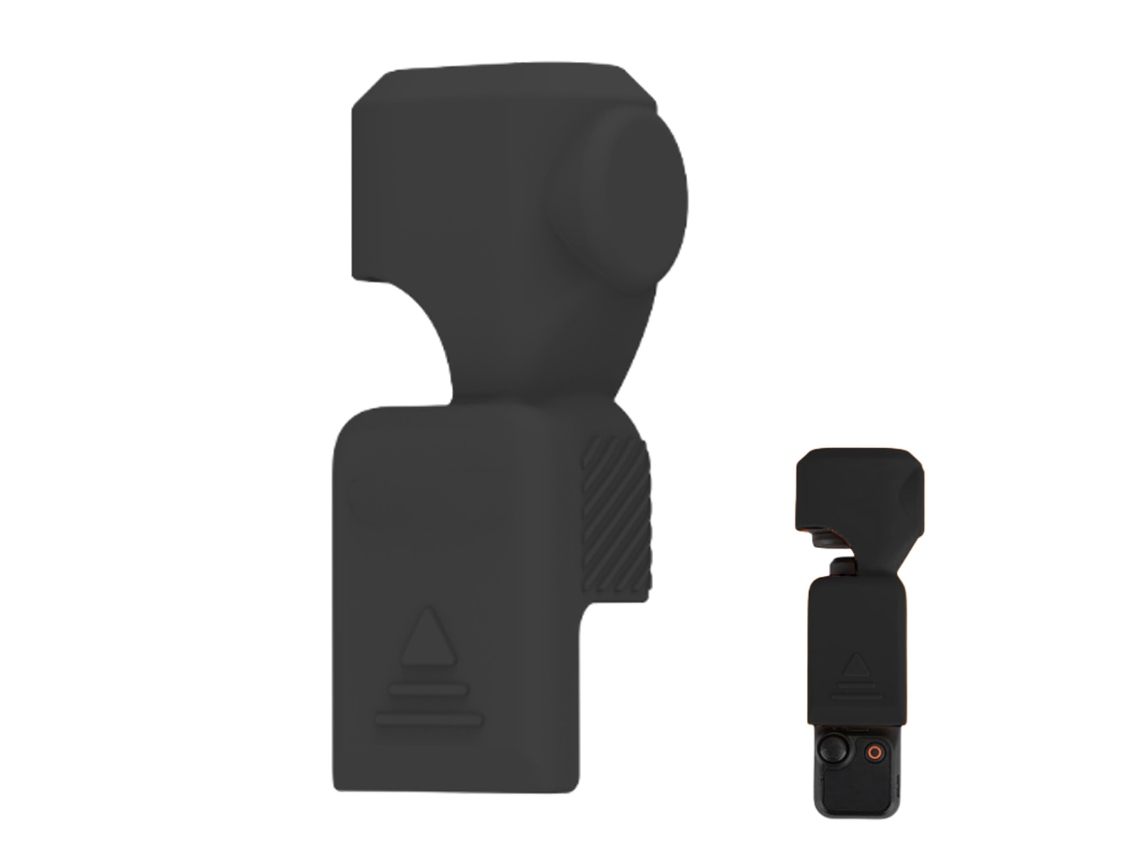 MEOIRUERY Funda Protectora de Silicona para Accesorios Osmo Pocket 3, Funda con Protector de Pantalla y Tapa para Lente 2 en 1