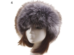 Gorro De Pelo Falso Espesorado Para Mujer Invierno Caliente Antiviento Moda Talla 62cm Knd4 4