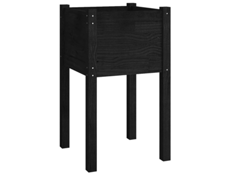 Jardinera VIDAXL 810797 (40 x 40 x 70 cm - Madera - Negro)