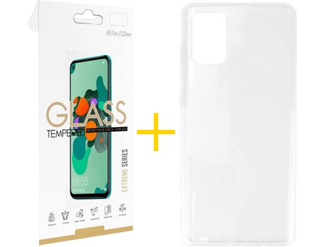Kit Funda + Protector de Pantalla Samsung Galaxy A71 5G SKYHE Liso (Transparente)