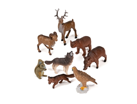 Figuras Animales Bosque 8 Unidades MINILAND