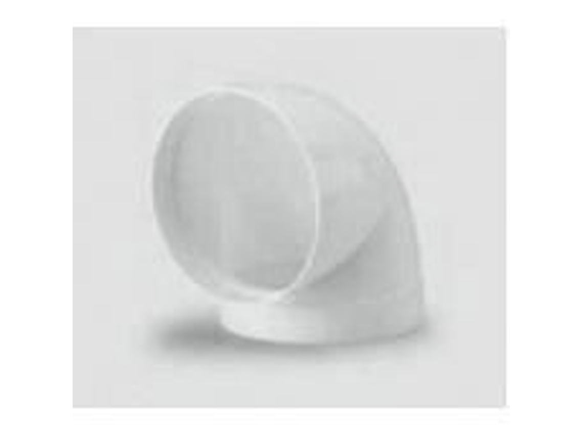 906416 Curva de 90° para conducto redondo de PVC con conductores de aire de Ø 150 mm Novy