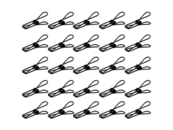 2026-paquete De 25 Pinzas Pequeñas Negras - Clip De Utilidad Multiusos Para Línea De Ropa