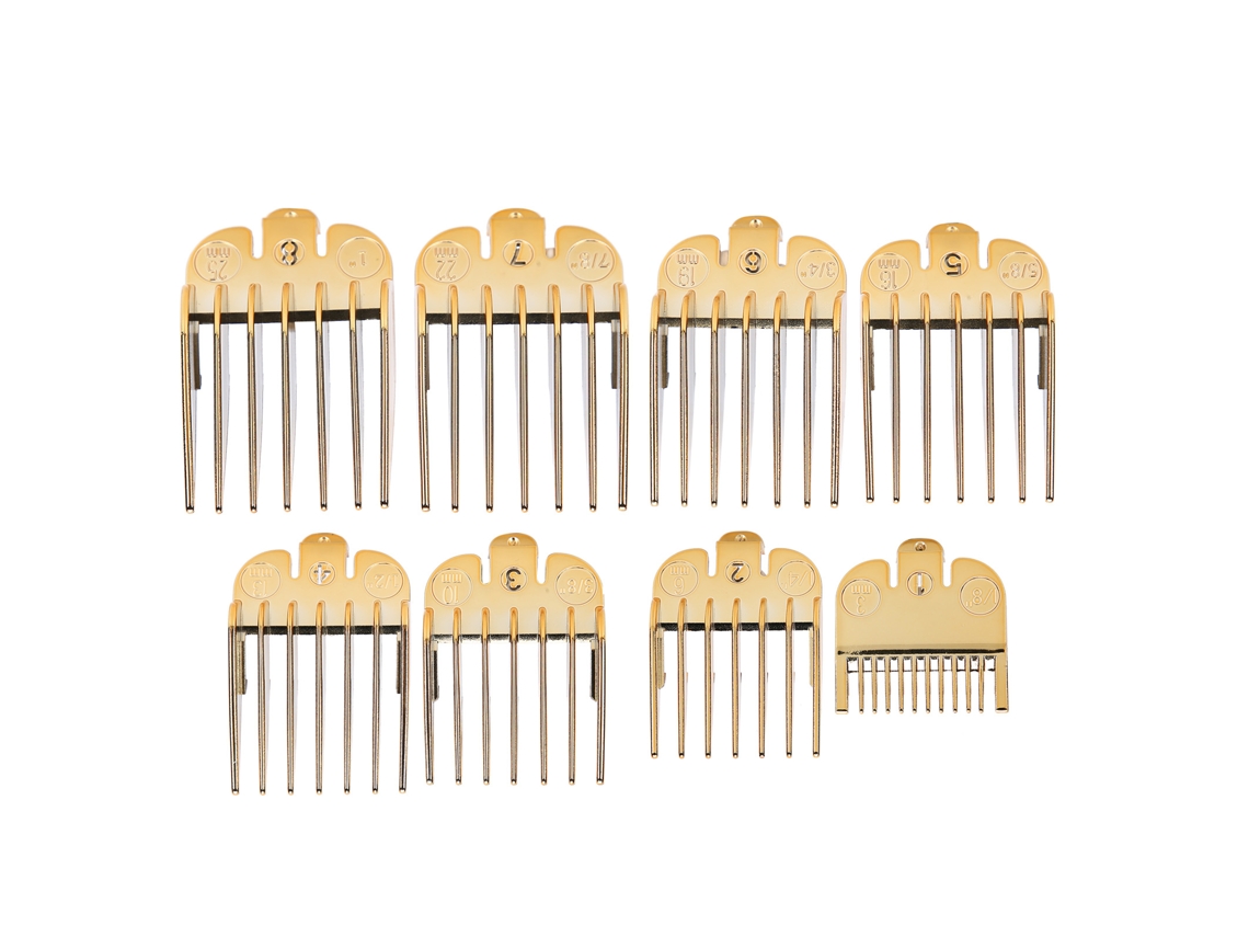 Vlrla-8unidades Cortador De Cabelo Limit Guide Comb Replacement Conjunto Gold