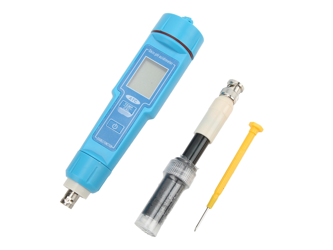 Detector Digital De Ph Y Temperatura Ow-6118 Con Estuche Para Agua Del Grifo, Acuarios Y Agricultura.