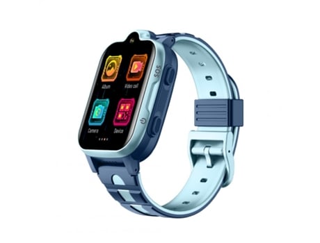 Smartwatch Niños Gps Tracker 4G Sos HD Videollamada Pantalla táctil IP67 Teléfono impermeable K15 Azul
