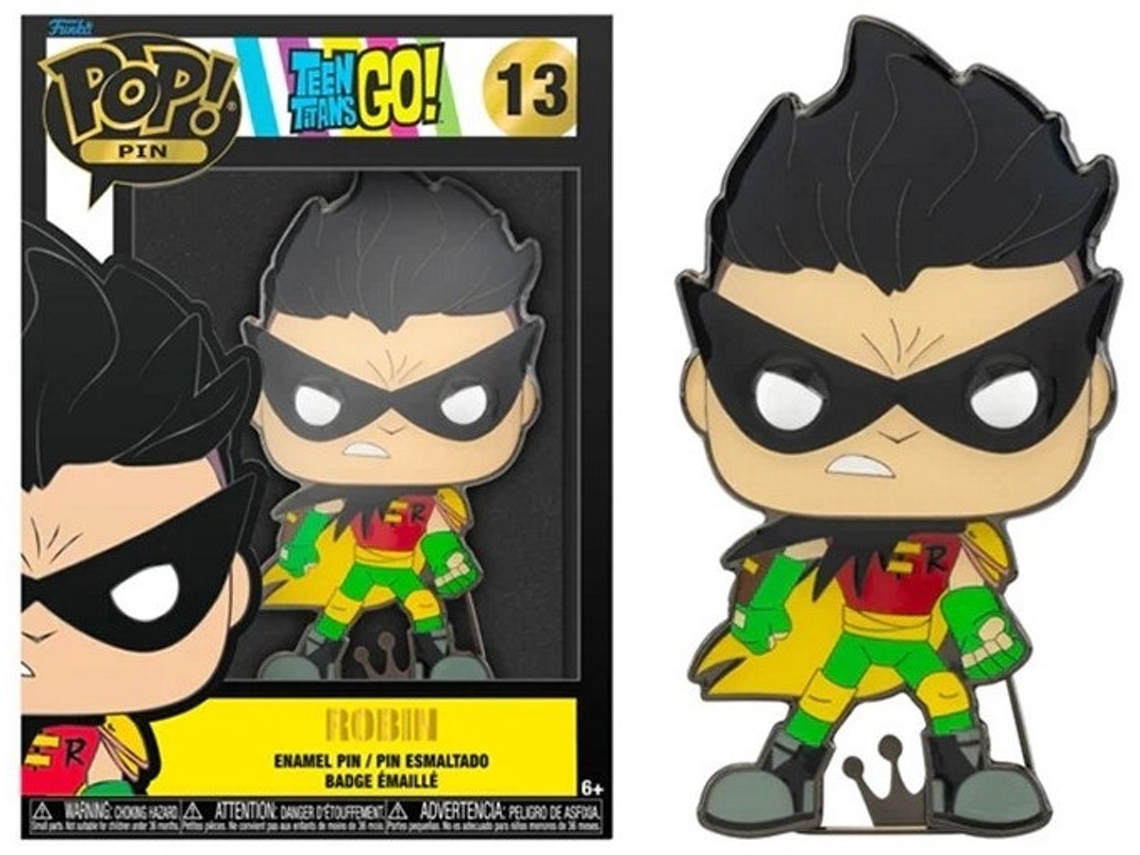 Figura FUNKO POP Pin DC Comics Teen Titans Go #Robin 13