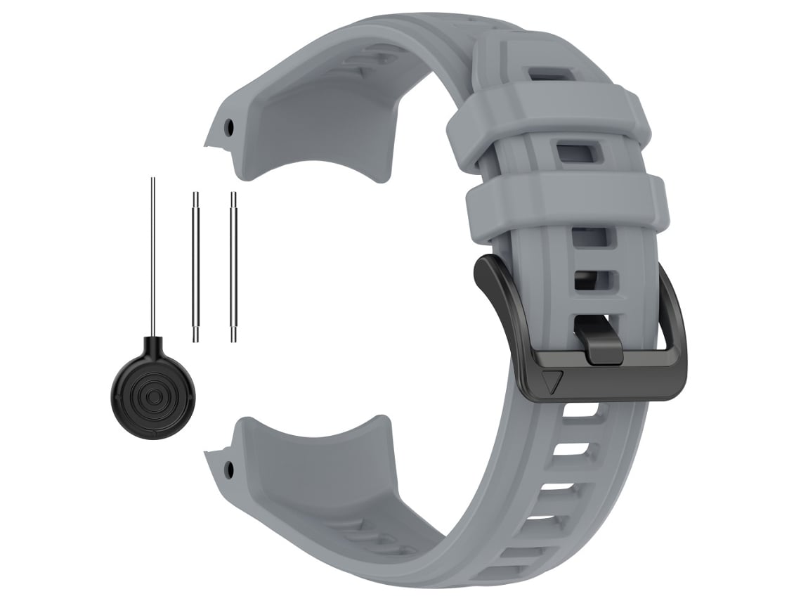 Bracelete Em Silicone Para Garmin Instinct 3 45mm Cinza Hexinyigjly