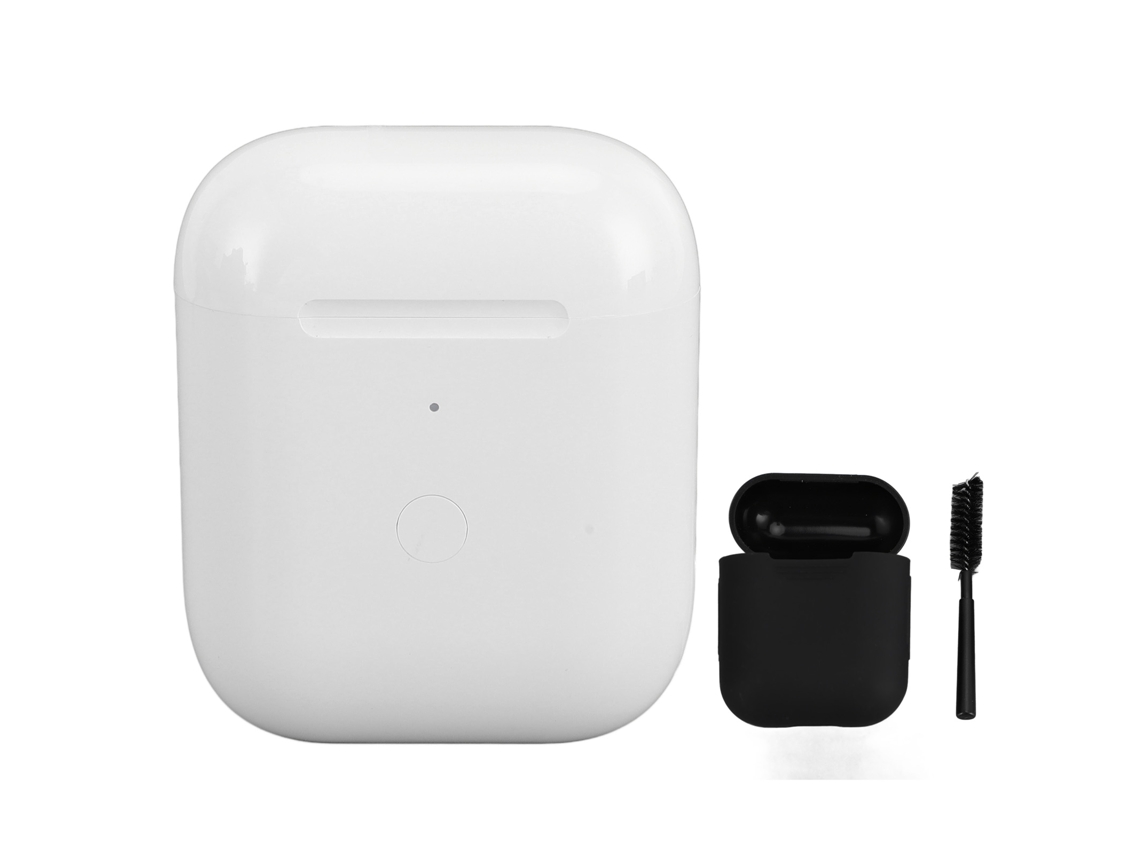 Estuche De Carga Inalámbrica Para Auriculares Ios De 1.ª/2.ª Generación Con Botón De Sincronización Bluetooth.