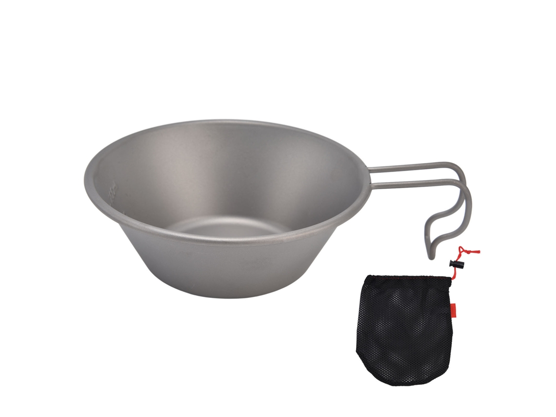 Olla De Camping Ultraligera De Titanio Con Asa Plegable Para Acampar Y Hacer Senderismo.