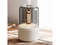 Difusor de aroma en forma de vela, difusor de aroma para aire frío, humidificador de aire portátil Mdug (beige)