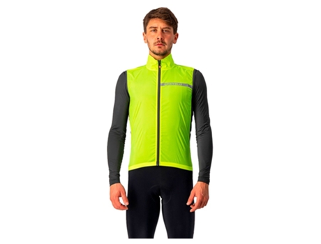 Coletes CASTELLI Gilet Squadra Stretch Amarelo 2XL Homem