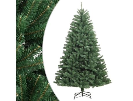 Árbol De Navidad Artificial Con Bisagras Y Soporte Verde 150 cm VIDAXL