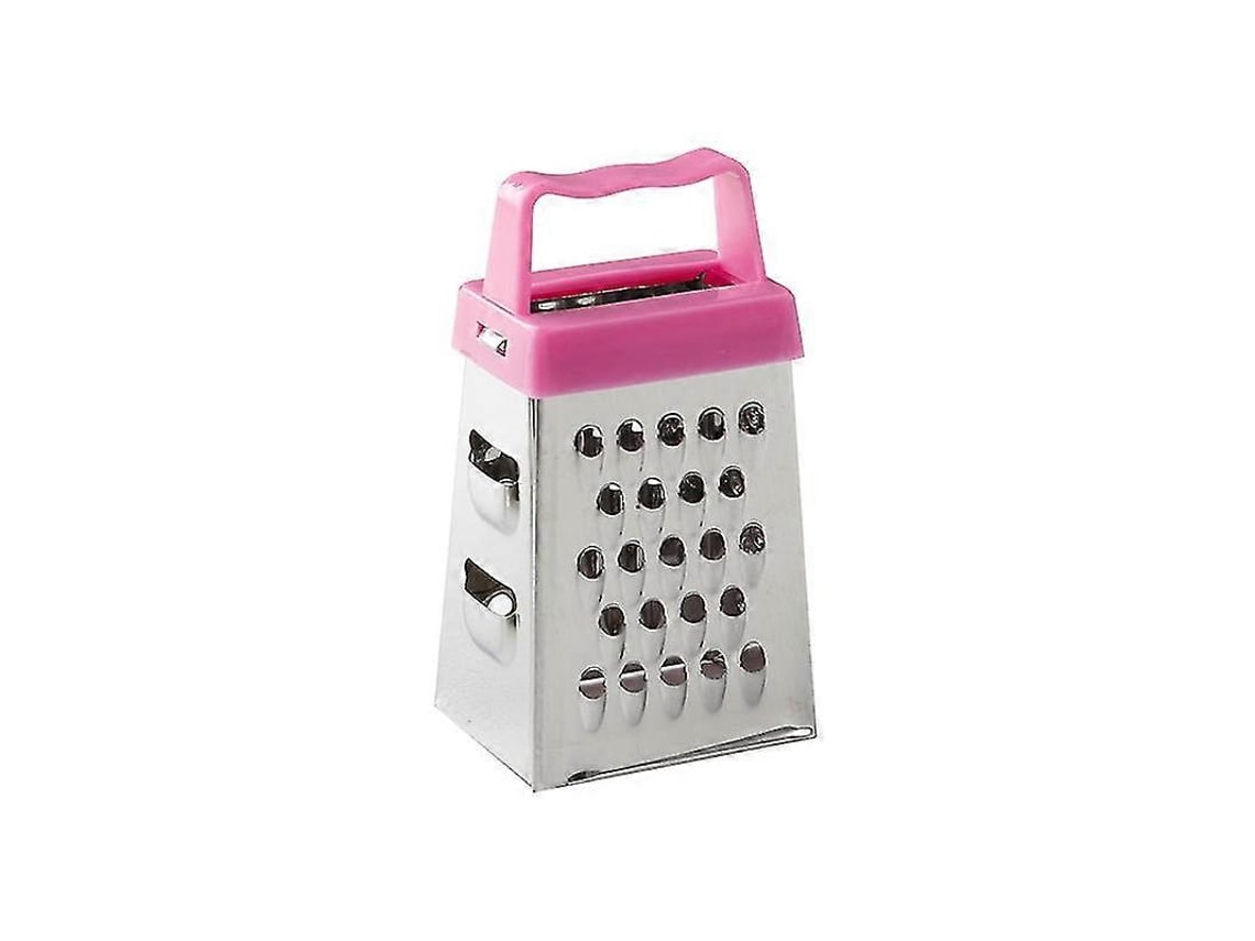 Rallador De Queso De Acero Inoxidable Con 4 Lados Multifuncional Para Verduras Y Frutas Herramienta De Cocina Mini Morado