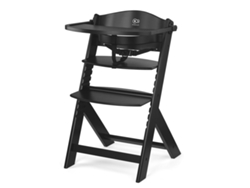 Silla De Comedor Kinderkraft ENOCK convertible en silla juvenil con cinturón de seguridad y diseño atemporal Negra
