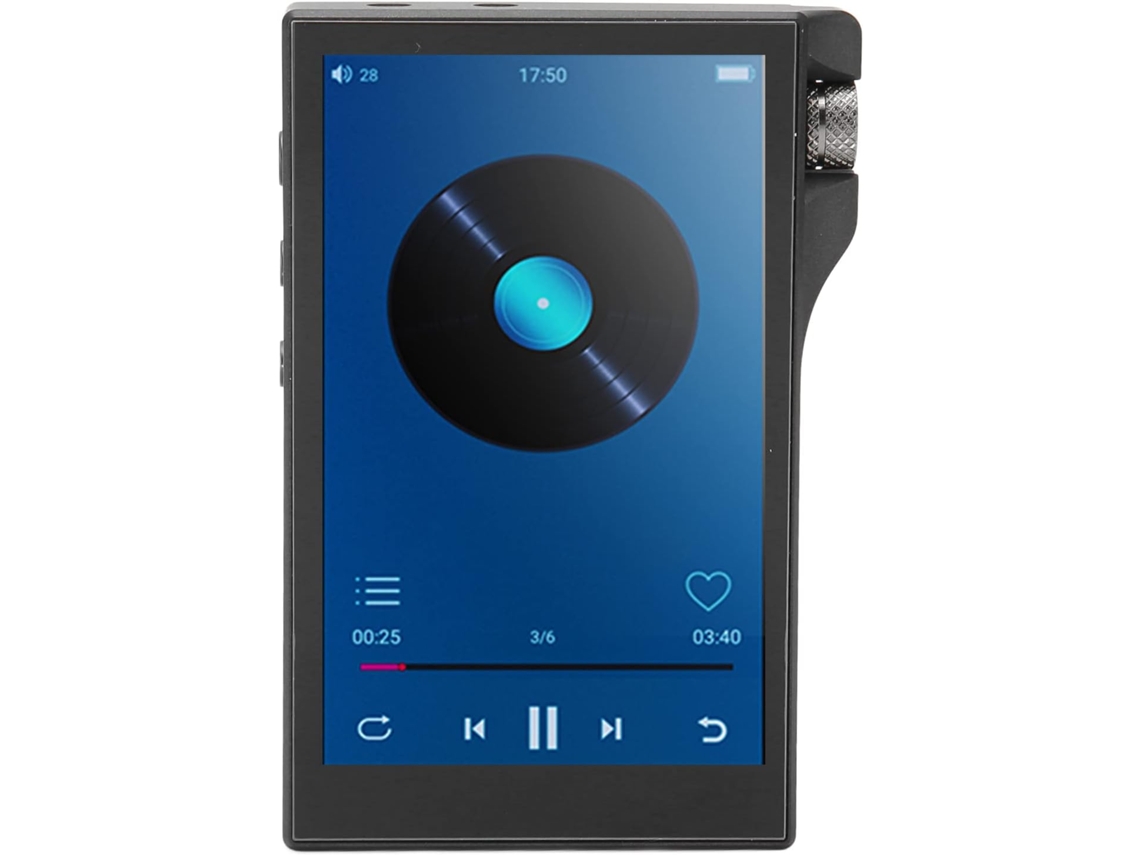 Reproductor MP3, 16 GB, Bluetooth 4.0, pantalla táctil de 4 pulgadas, sonido HiFi sin pérdida, compatible con Jortmrd (negro)