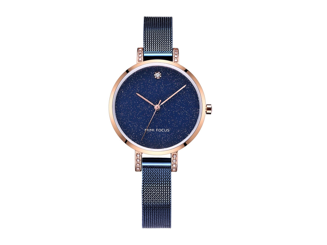 Reloj Analógico De Cuarzo Rebirth Con Brazalete De Aleación Metálica Para Mujer, Estilo Moderno, Resistente Al Agua (negro)