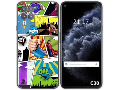 Carcasa Cubot C30 TUMUNDOSMARTPHONE Comic Multicolor