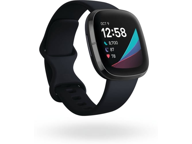 Reloj Deportivo FITBIT BY GOOGLE Sense (Bluetooth - Hasta 6 días de autonomía - Carbono)