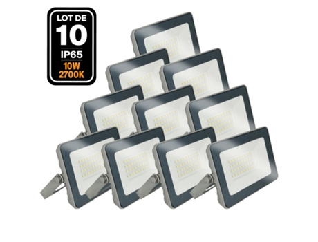 10 Proyectores LED ProLine Blanco calido 3000K 10W de EUROPALAMP