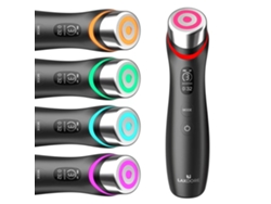 (negro) Dispositivo De Lifting Facial Con Microcorriente Ems, Masajeador Facial Y De Cuello Con Microagujas De Radiofrecuencia