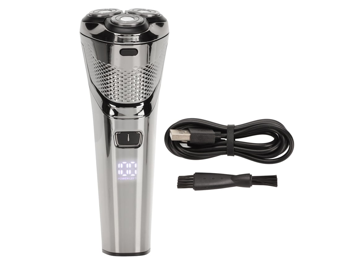 Cortador De Barba Eléctrico Impermeable De Cuchilla Flotante Bajo Ruido Recargable Usb Cortapelos