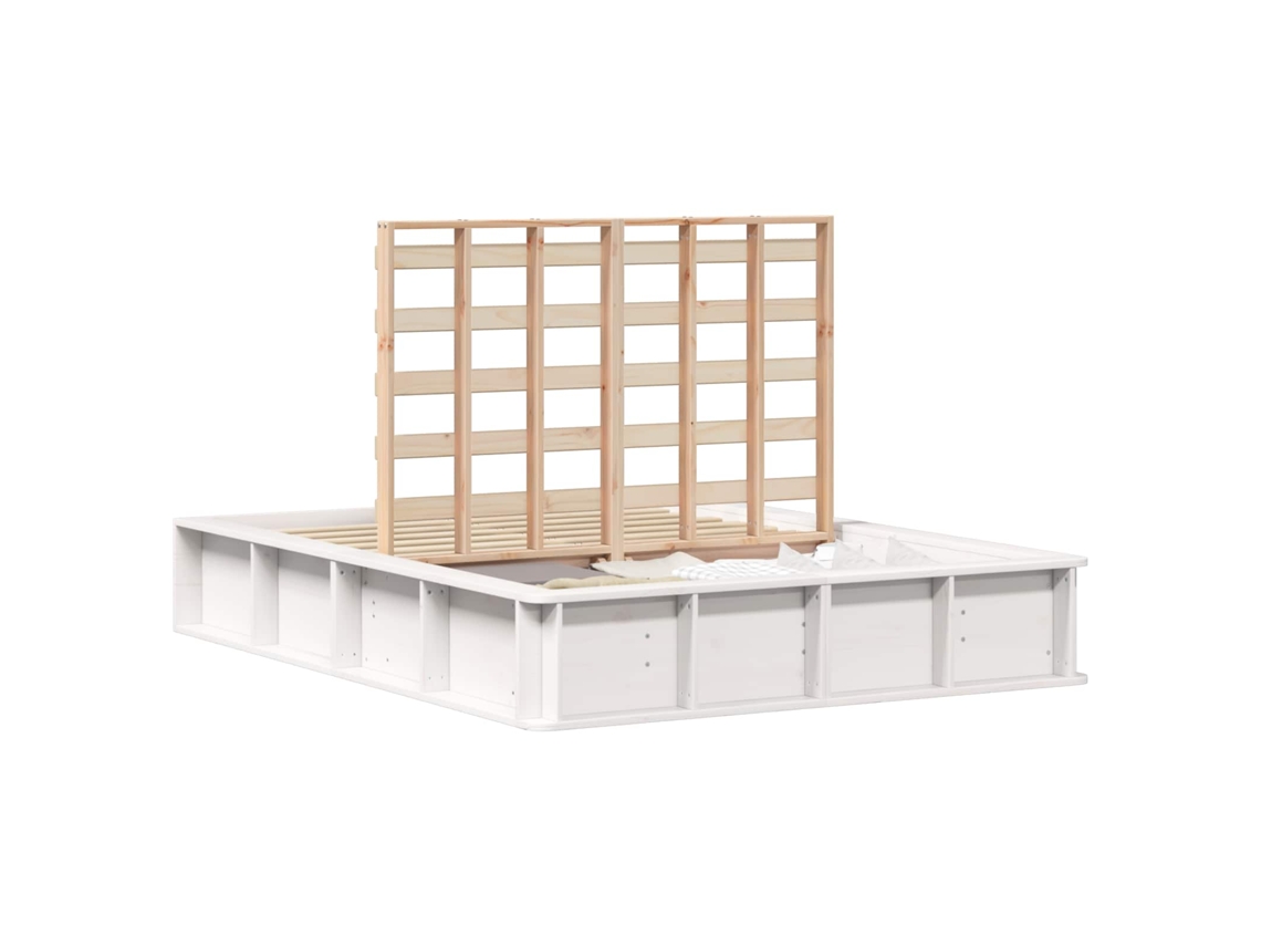 Maison Exclusive - Estructura De Cama 135 X 190 Cm Madera De Pino Macizo