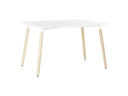 Mesa Comedor Mdf Abedul Blanco 120x80x74cm