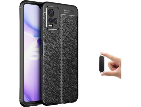 Funda + Soporte Magnético Vivo Y21S Rugged Leather Negro