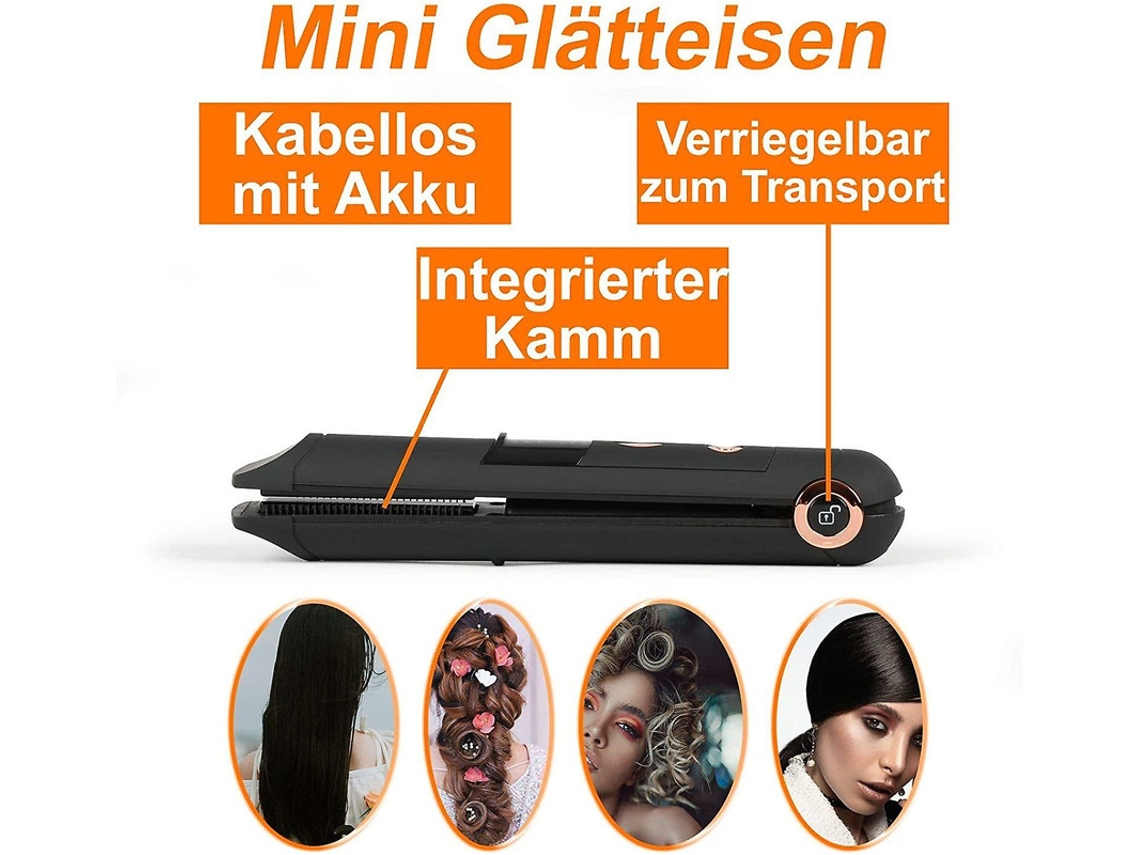 Plancha de pelo YIZHOOD Adc015 150 a 200 ℃ Rosa