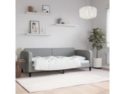 Sofá Cama Sin Colchón Tela Gris Claro 80x200 Cm