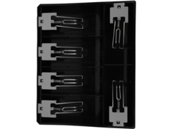 Besportble Bandeja De Efectivo Healeved Con Clip Metálico Y Limpiar 31.90 X 25.60 X 4.80 Cm Pulgadas -mater...