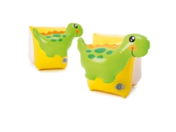 2026-2 Unidades Brazaletes De Natación Para Niños Forma De Dinosaurio Inflables Brazaletes Flotantes Herramientas De Entrenamiento De Natación Para Bebés