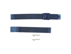Correa de repuesto de malla flexible de acero inoxidable, azul, 1,8 cm (0,71 pulgadas)