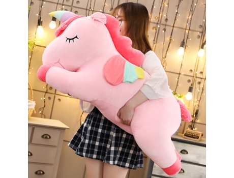 Muñeco de Peluche de Unicornio Gigante Rosa - 35Cm
