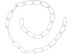 Cadena Metálica Blanca De 5 Mm De Diámetro Para Colgar Luces, 1 Metro, Accesorio Reutilizable Para Lámparas De Araña.