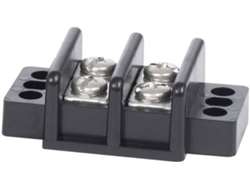 Tomada Elétrica BLUE SEA Terminal Block 30A 2 Circuit Negro