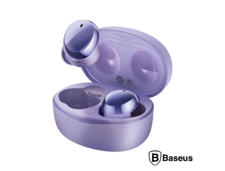 Auriculares True Wireless BASEUS Ip55 (Bluetooth - Morado)