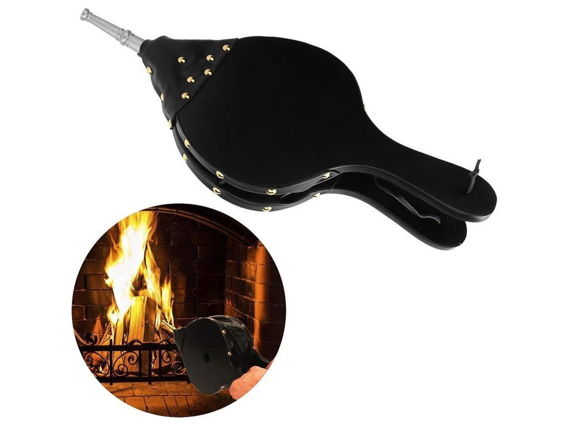 Soplador De Leña Manual Para Estufa, Barbacoa Y Camping Con Diseño Rústico (plateado)