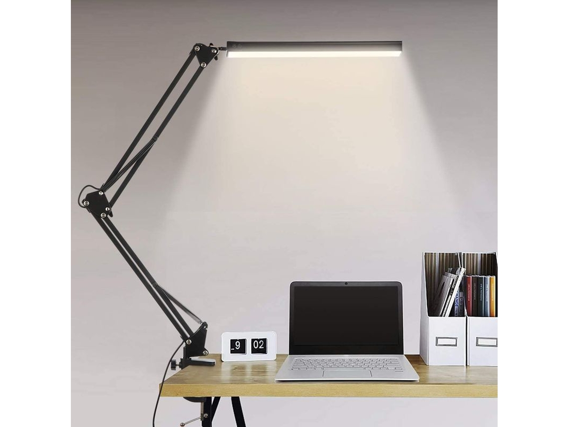 2026altiro-lámpara De Mesa Led Con Pinza, 14 W, 10 Niveles De Brillo, 3 Modos De Color Ajustables, Protección Ocular, Clase A+++