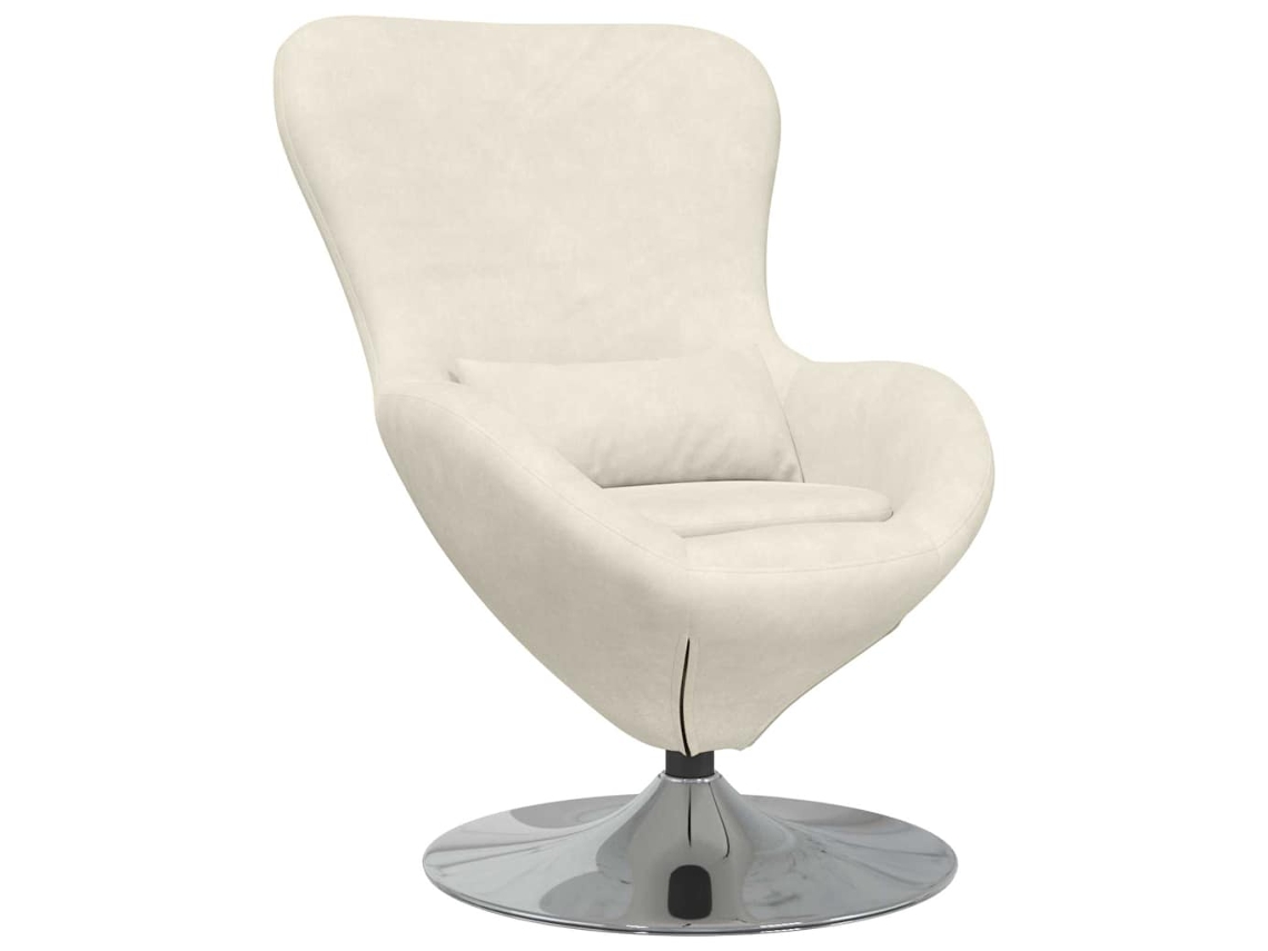 Maison Exclusive - Sillón Huevo Crema Terciopelo