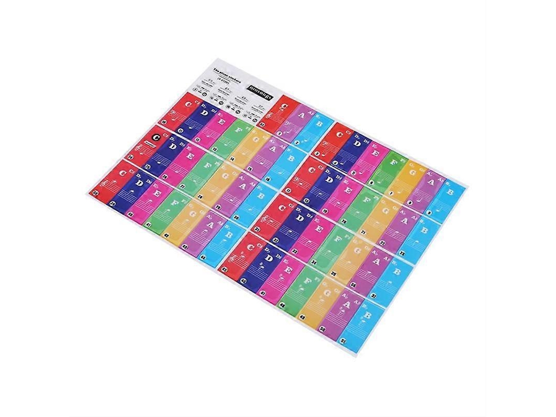 Pegatinas universales para teclado Ly Ebike (pegatinas de aprendizaje para teclado electrónico)