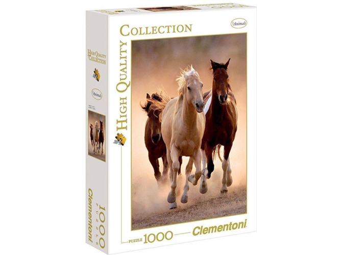 Puzzle 2D CLEMENTONI Horses Running (1000 Peças)