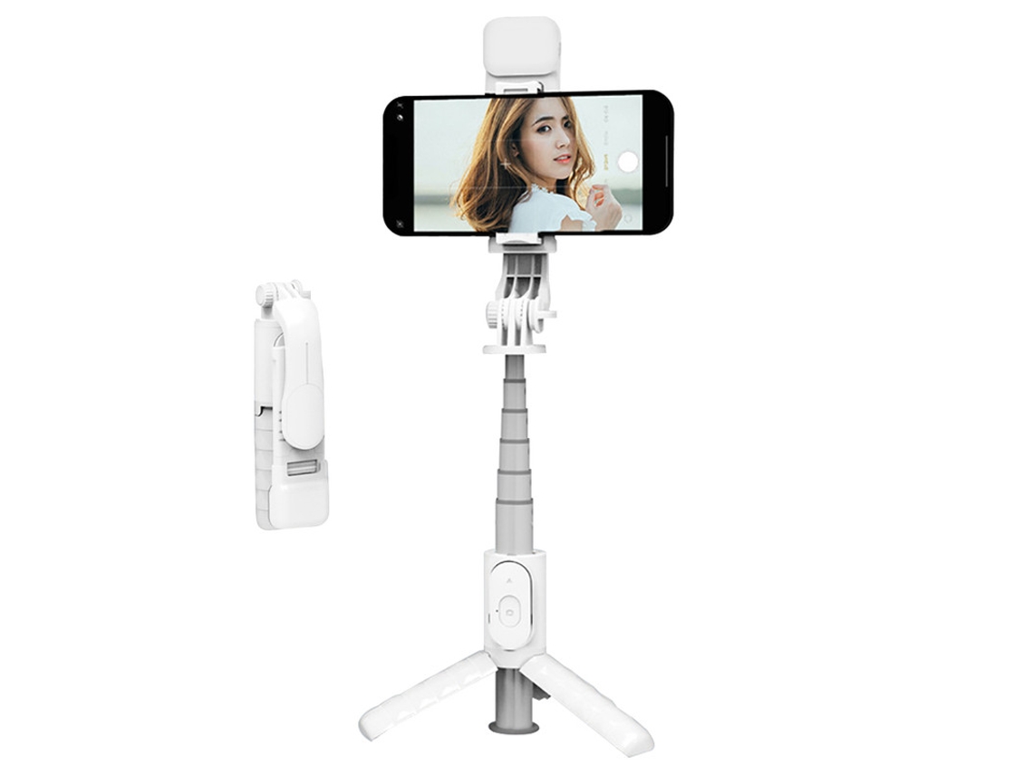 Trípode CHRONUS Extensible con Obturador Bluetooth Inalambrico Compatible con iPhone