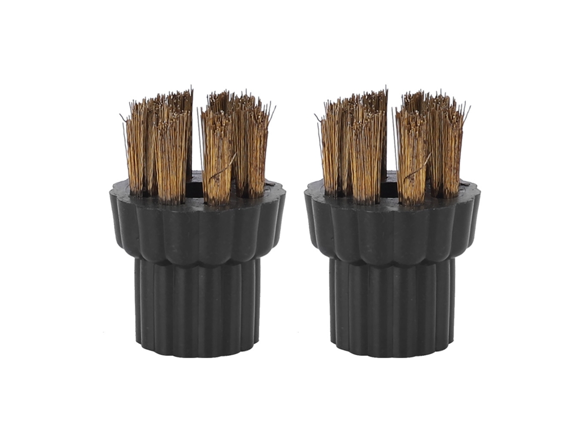 2 piezas de cabezales de cepillo de latón para mopa de vapor x5