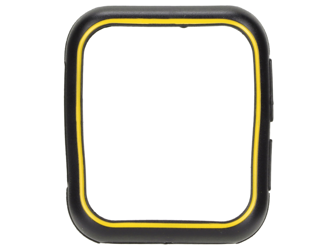 Capa Protetora Tpu Macia Para Oppo Watch 2 46mm Resistente A Arranhões Preto Amarelo