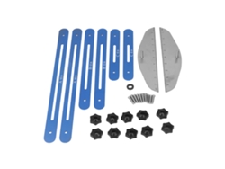 Herramienta De Medición Para Peldaños De Escaleras Y Estantes, Plantilla De Calibre Ajustable De 11 A 60 Pulgadas, Aluminio Anodizado Azul.