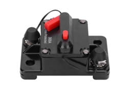 Porta Fusible Automático Resetable De Cobre Impermeable Interruptor De Circuito Dc12‑42v300a Rojo