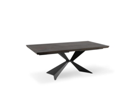 Stark - Mesa fija (200 x 100 cm) chapada en negro STONES